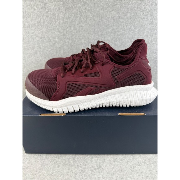 Reebok Flexagon 3.0 Work Womens Burgundy Athletic Work Shoes RB429 Size 9.5 WIDE - Picture 3 of 11